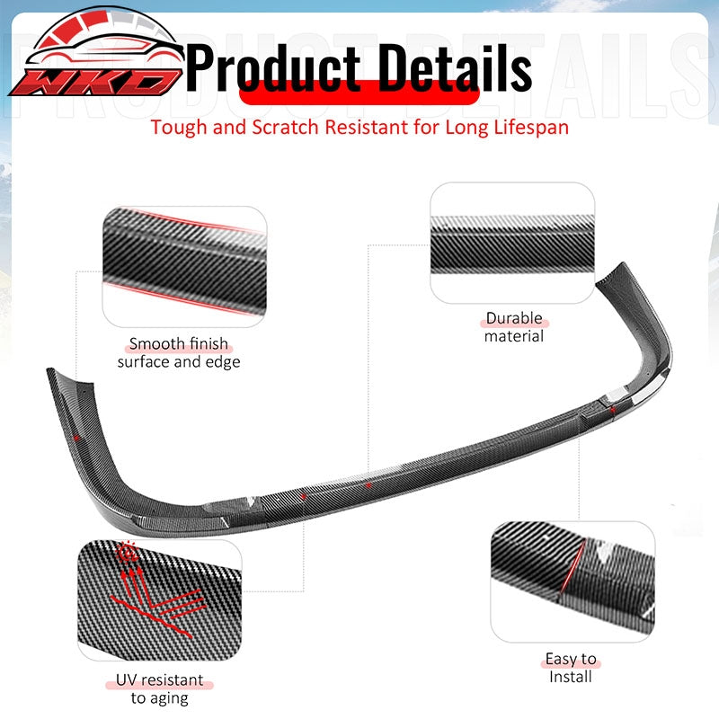 Wholesale For 97-01 Impreza STI Style Front Bumper Lip Chin Splitter PP Carbon Fiber Print - Wikond Auto