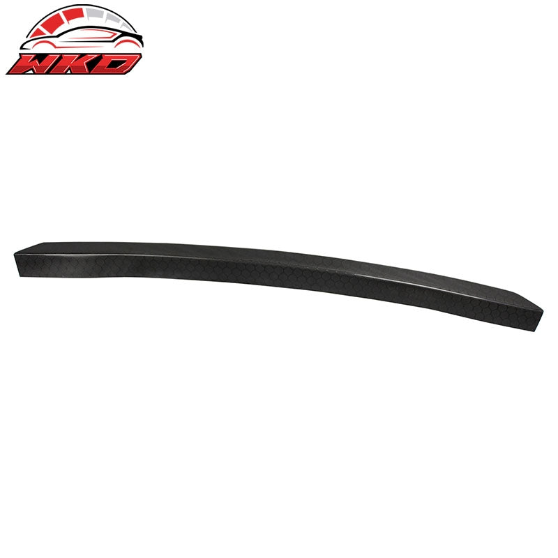Fits 08-21 Impreza WRX STI 4th Trunk Spoiler Gurney Flap Honeycomb Carbon Fiber