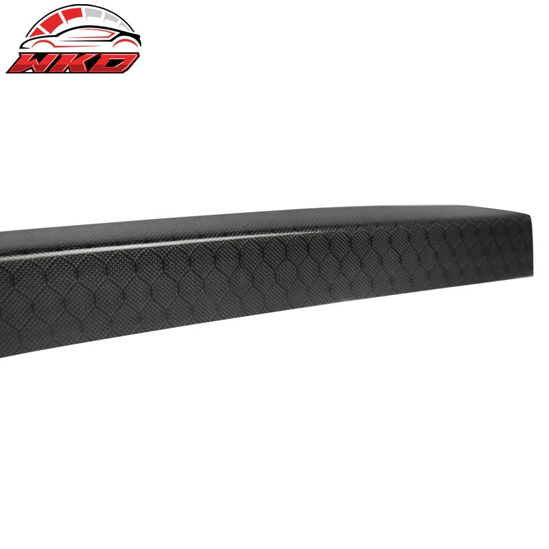 Fits 08-21 Impreza WRX STI 4th Trunk Spoiler Gurney Flap Honeycomb Carbon Fiber
