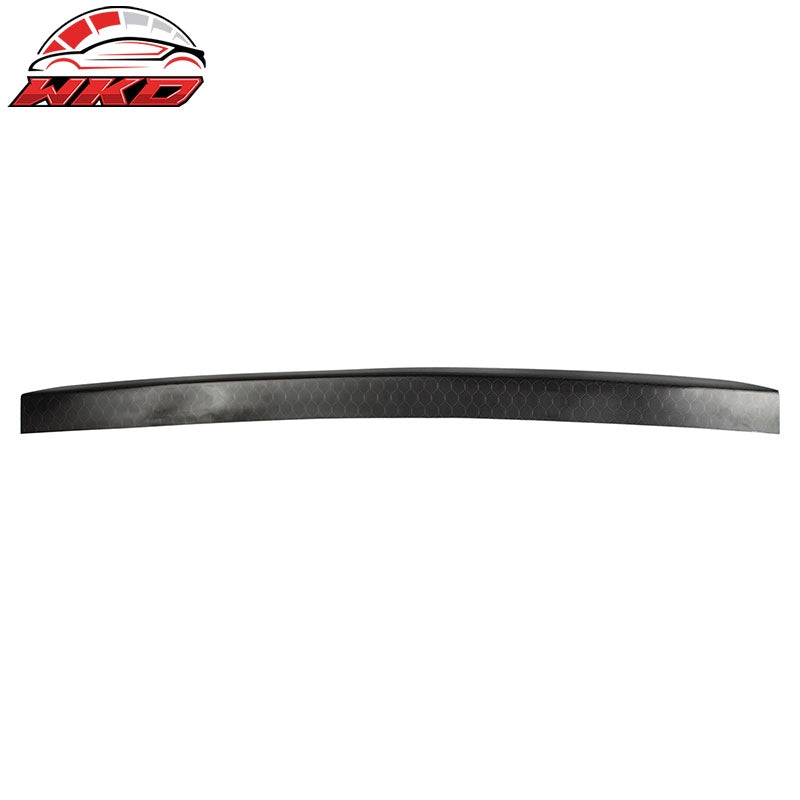 Fits 08-21 Impreza WRX STI 4th Trunk Spoiler Gurney Flap Honeycomb Carbon Fiber