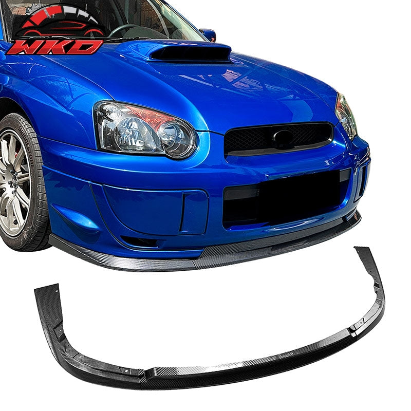 Wholesale 04-05 Impreza WRX STI Front Bumper Lip Chin Splitter PP Carbon Fiber Print - Wikond Auto