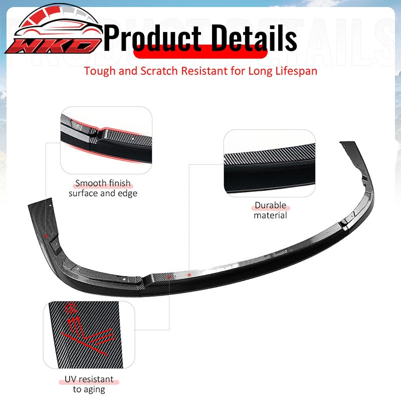 Wholesale 04-05 Impreza WRX STI Front Bumper Lip Chin Splitter PP Carbon Fiber Print - Wikond Auto