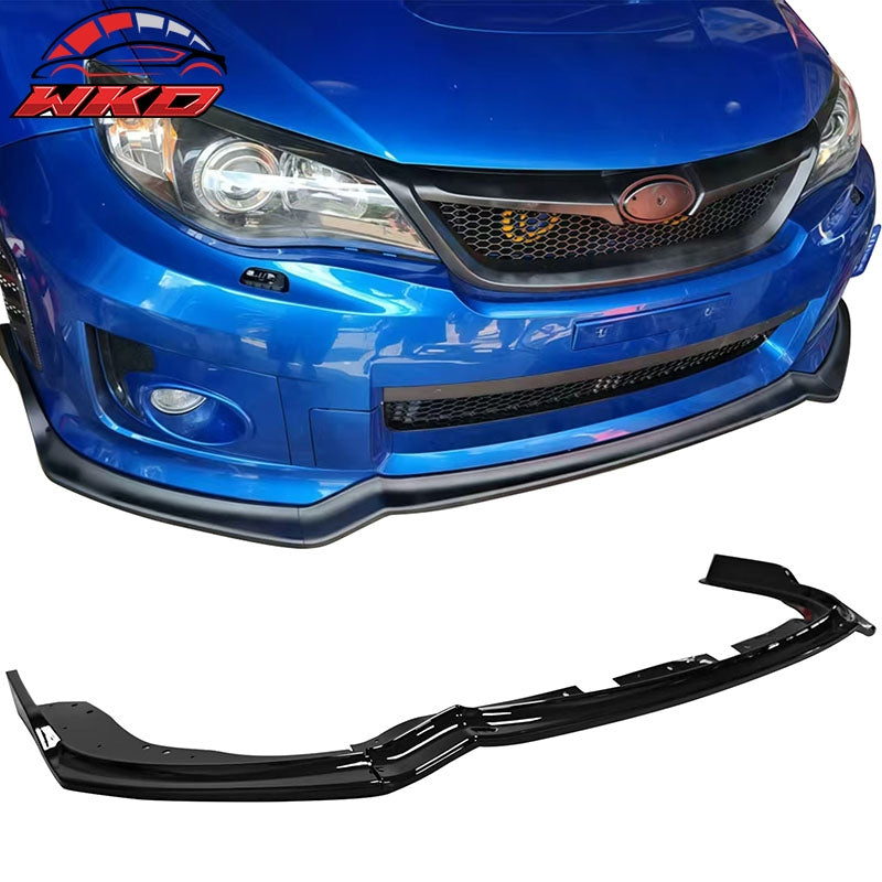 Wholesale 11-14 Impreza WRX STI IKON Front Bumper Lip Chin Spoiler Gloss Black PP - Wikond Auto