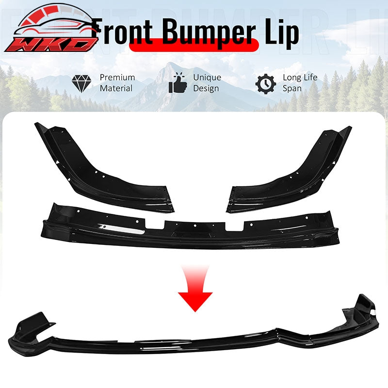 Wholesale 11-14 Impreza WRX STI IKON Front Bumper Lip Chin Spoiler Gloss Black PP - Wikond Auto