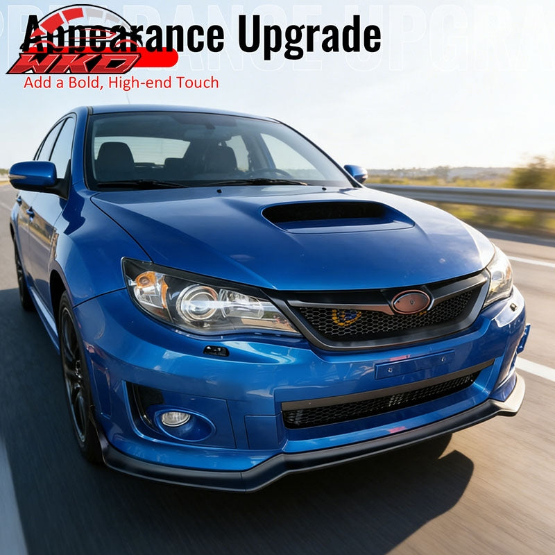 Wholesale 11-14 Impreza WRX STI IKON Front Bumper Lip Chin Spoiler Gloss Black PP - Wikond Auto