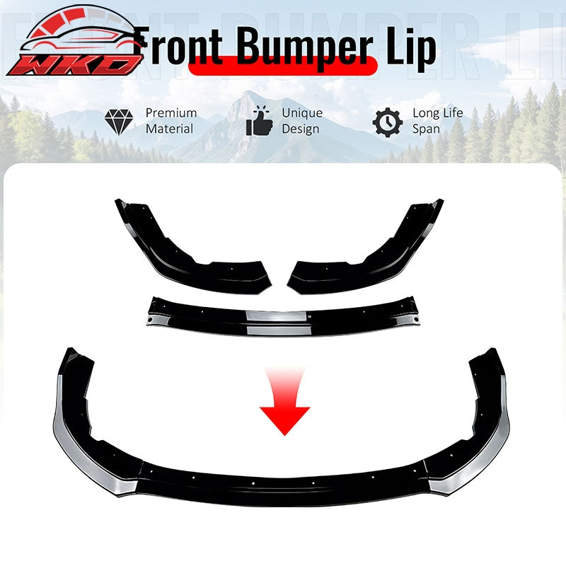 Fits 11-14 Impreza WRX STI IKON Front Bumper Lip Chin Splitter PP Gloss Black