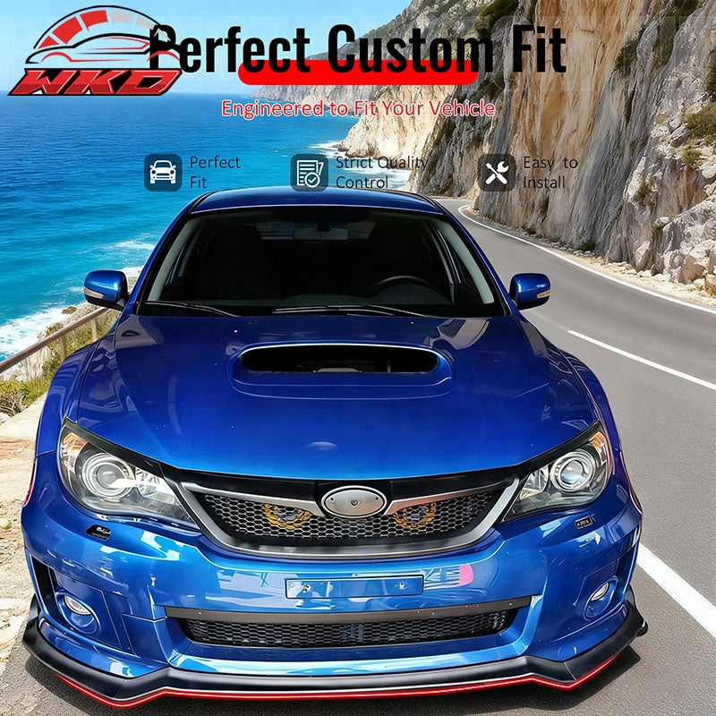 Wholesale 11-14 Impreza WRX STI IKON Front Bumper Lip Chin Spoiler Carbon Fiber Print - Wikond Auto