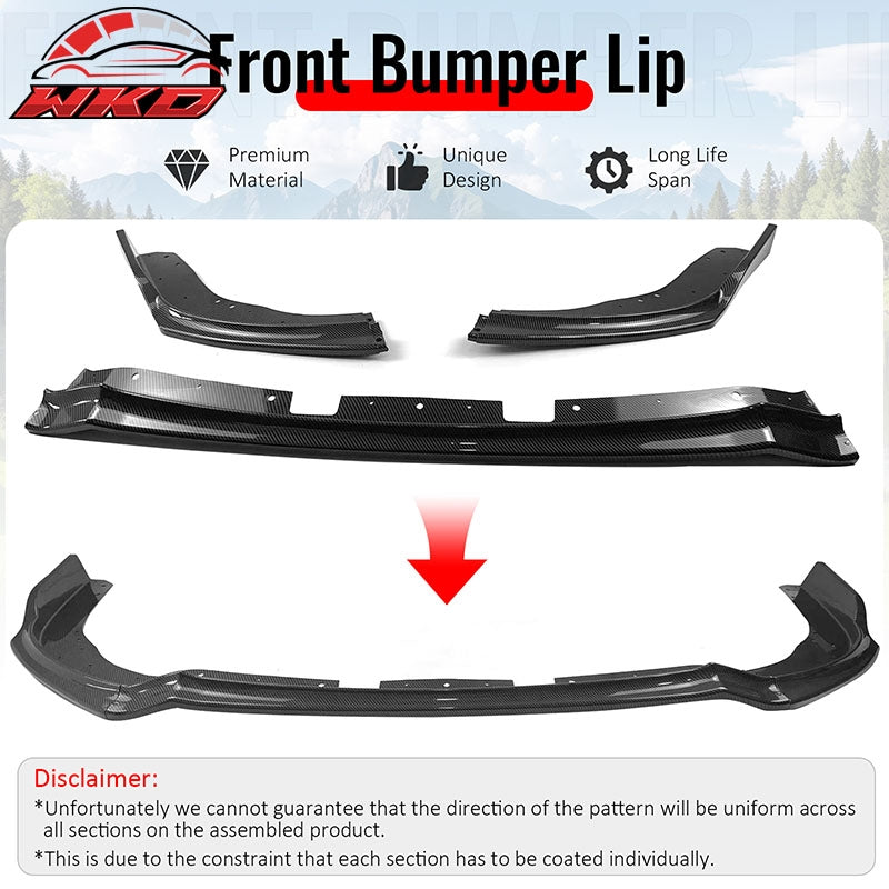 Wholesale 11-14 Impreza WRX STI IKON Front Bumper Lip Chin Spoiler Carbon Fiber Print - Wikond Auto