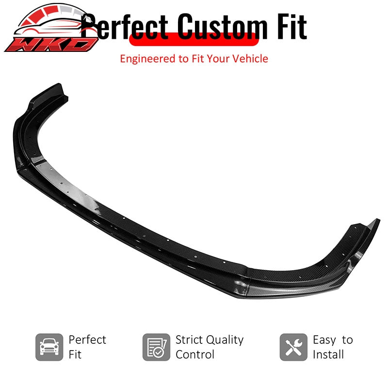 Fits 08-10 Impreza WRX STI IKON Front Bumper Lip Chin Spoiler Carbon Fiber Print