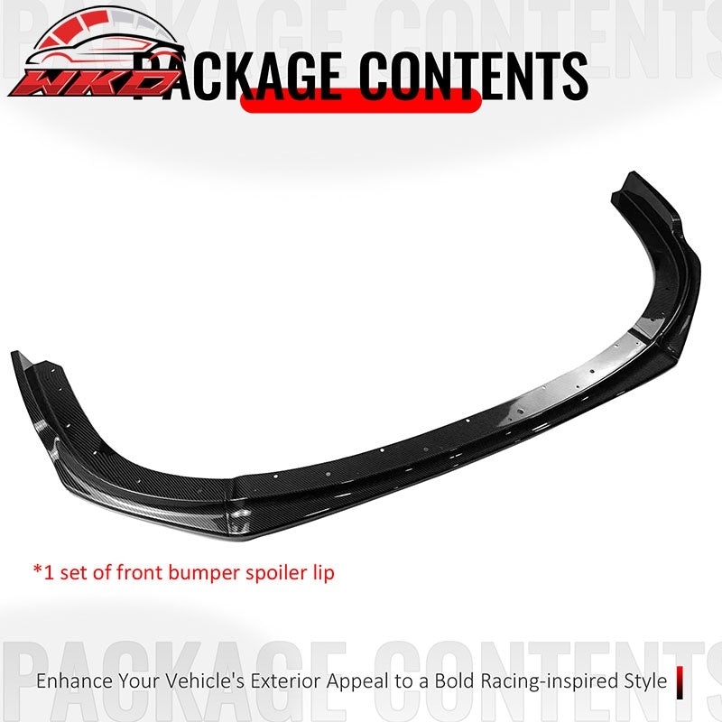 Fits 08-10 Impreza WRX STI IKON Front Bumper Lip Chin Spoiler Carbon Fiber Print