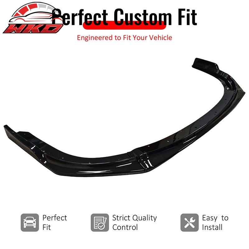 Wholesale 08-10 Impreza WRX STI IKON Front Bumper Lip Chin Spoiler Gloss Black PP - Wikond Auto