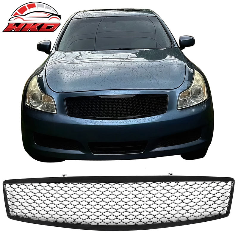 Wholesale 07-08 Infiniti G35& 09 G37 4Dr Honeycomb Style Upper Grille Gloss Black ABS