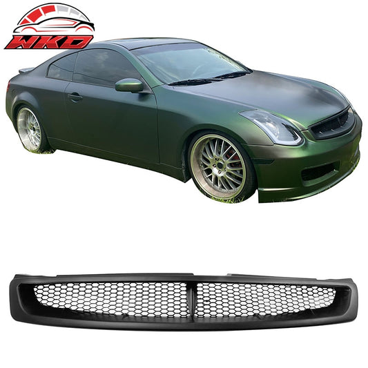 Wholesale For 03-07 Infiniti G35 Coupe JDM Style Front Bumper Upper Grille Matte Black ABS - Wikond Auto