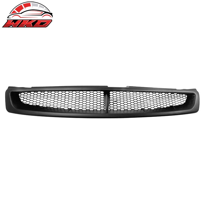 For 03-07 Infiniti G35 Coupe JDM Style Front Bumper Upper Grille Matte Black ABS