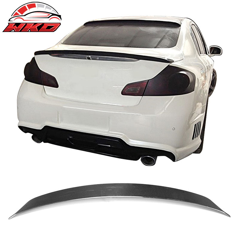 For 07-15 Infiniti G35 G25 VIP Style Trunk Spoiler Carbon Fiber