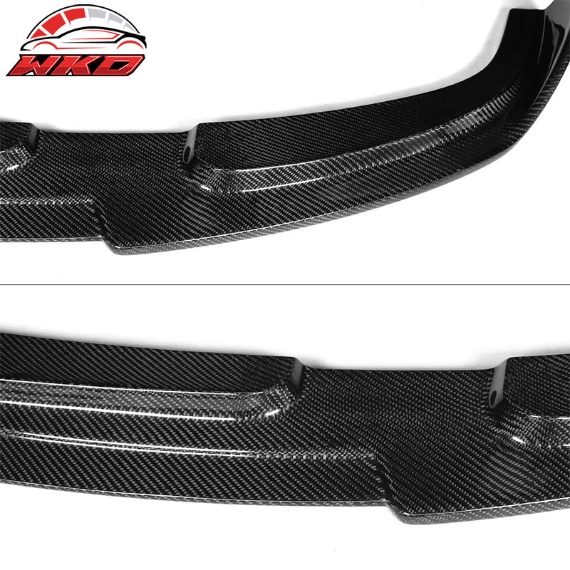 Fits 10-13 Infiniti G37 V36 Sedan Only Front Bumper Lip Full Carbon Fiber CF