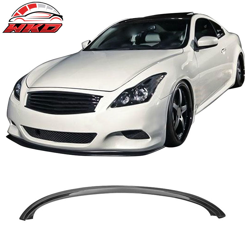 Fits 08-14 Infiniti G37 Coupe ST Style Front Bumper Lip Carbon Fiber CF