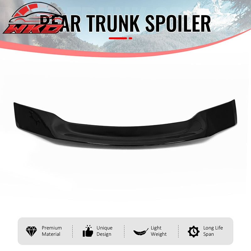 Fits 09-15 Infiniti G37 G25 Q40 4DR Trunk Spoiler Wing Gloss Black R Style ABS