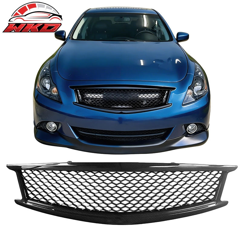 Wholesale 10-15 Infiniti G37 G25 Q40 Sedan Honeycomb Style Grille Carbon Fiber Print