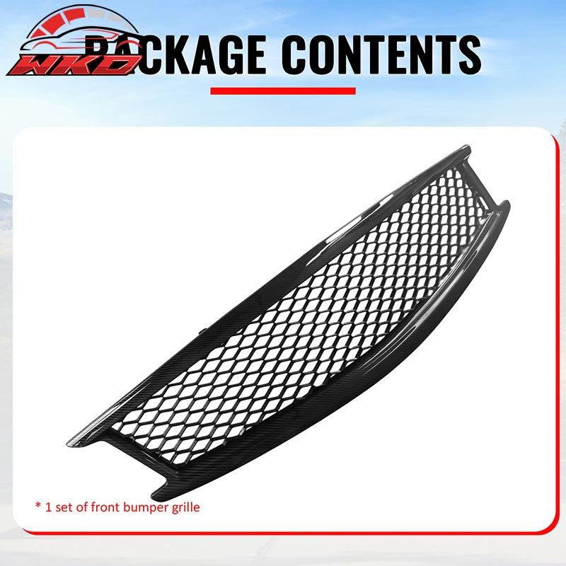 Fits 10-15 Infiniti G37 G25 Q40 Sedan Honeycomb Style Grille Carbon Fiber Print
