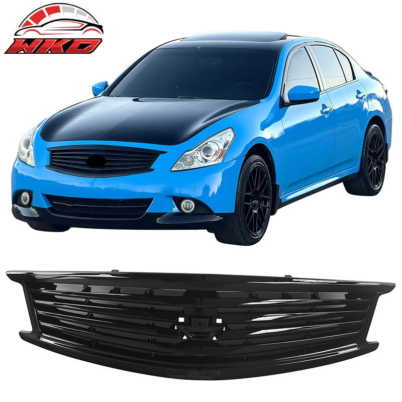 Wholesale 10-15 Infiniti G37 G25 Q40 Sedan OE Style Front Upper Grille Gloss Black