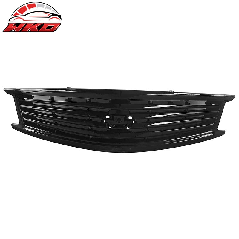 Fits 10-15 Infiniti G37 G25 Q40 Sedan OE Style Front Upper Grille Gloss Black