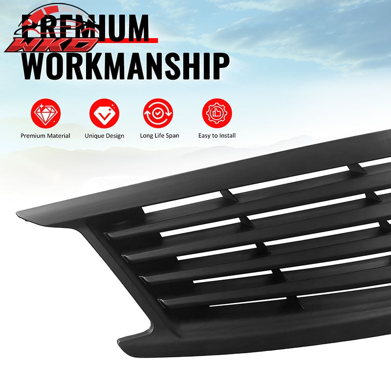 Fits 10-15 Infiniti G37 G25 Q40 Sedan OE Style Front Upper Grille Matte Black
