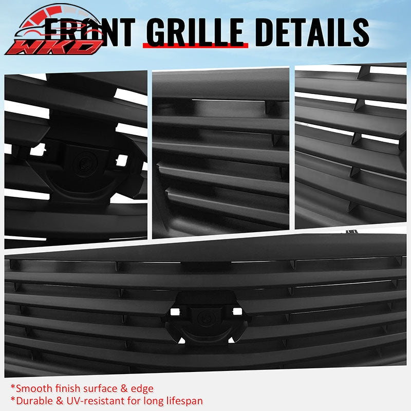 Fits 10-15 Infiniti G37 G25 Q40 Sedan OE Style Front Upper Grille Matte Black