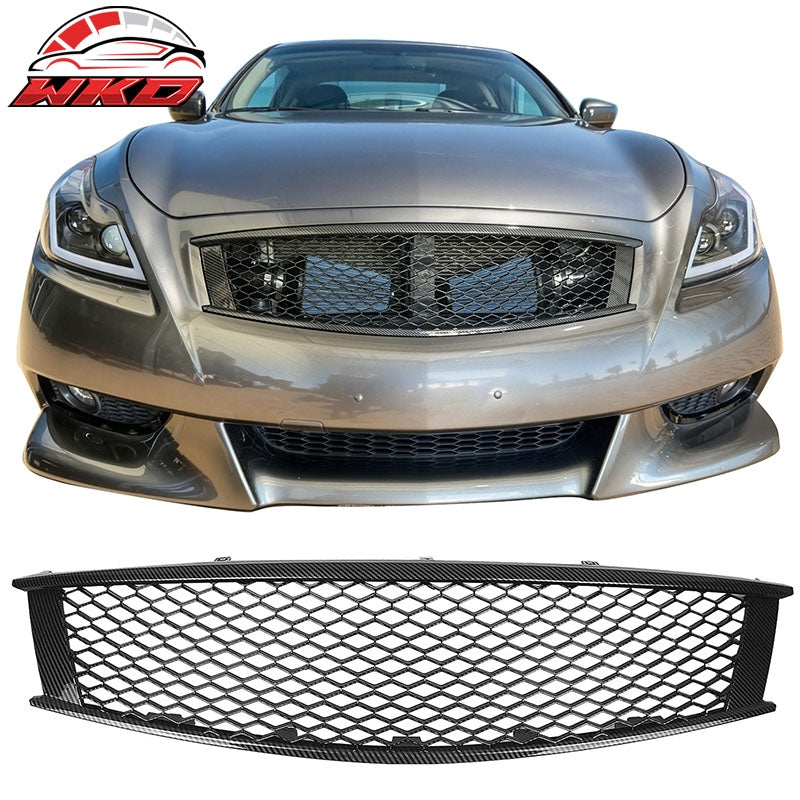 Wholesale 08-15 Infiniti G37 Q60 Coupe Honeycomb Style Grille Carbon Fiber Print ABS