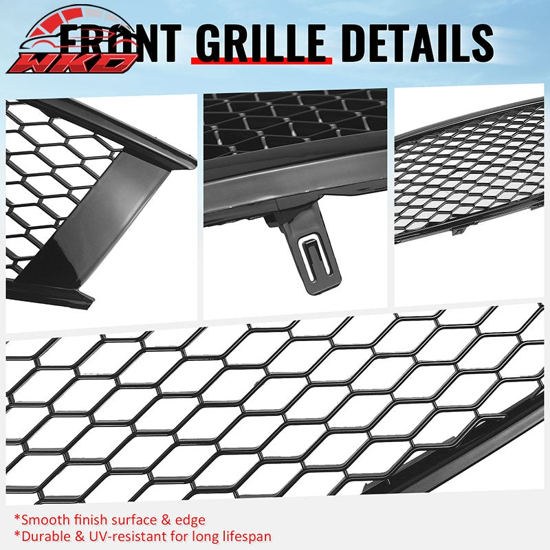 Fits 08-15 Infiniti G37 Q60 Coupe Honeycomb Style Upper Grille Gloss Black ABS
