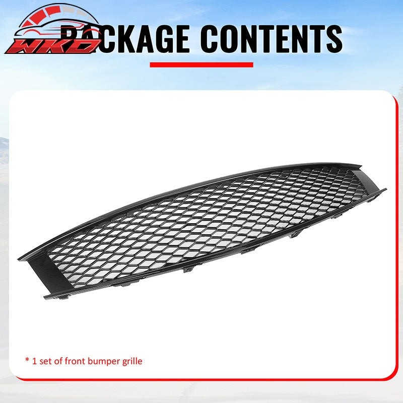 Fits 08-15 Infiniti G37 Q60 Coupe Honeycomb Style Upper Grille Gloss Black ABS