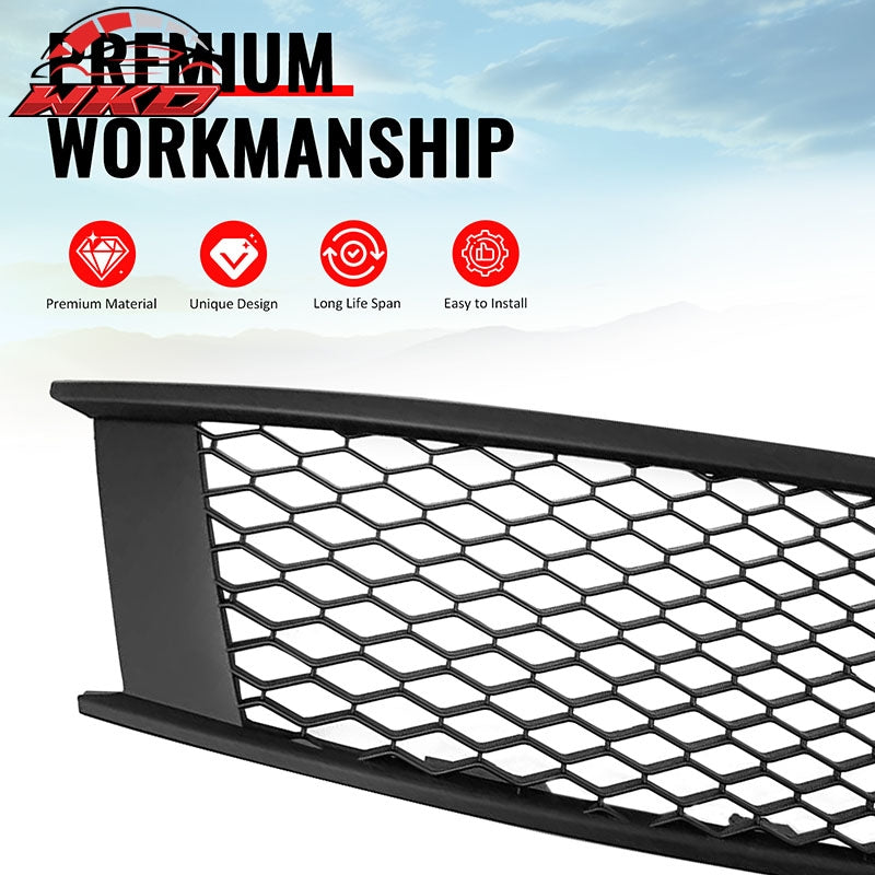 Fits 08-15 Infiniti G37 Q60 Coupe Honeycomb Style Upper Grille Matte Black ABS