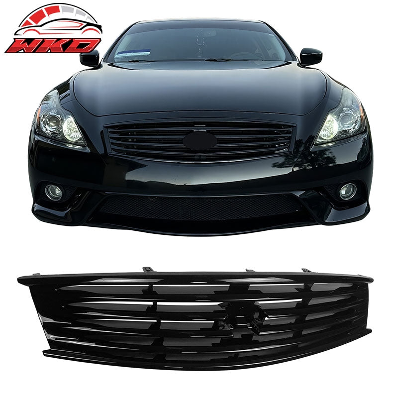 Wholesale 08-15 Infiniti G37 Q60 Coupe OE Style Front Upper Grille Gloss Black ABS