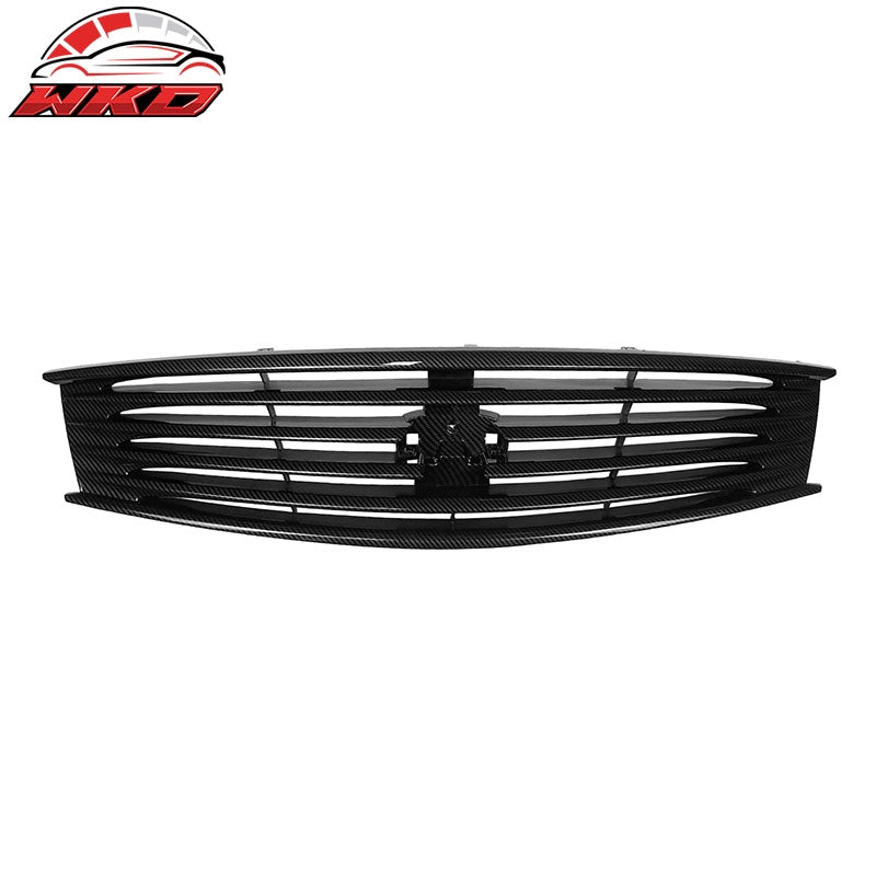 Fits 08-15 Infiniti G37 Q60 Coupe OE Style Upper Grille Carbon Fiber Print ABS