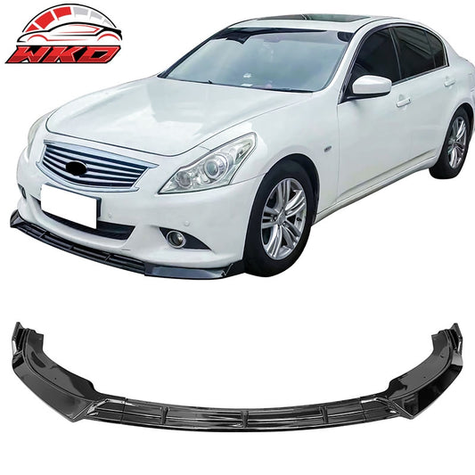 Wholesale 10-13 Infiniti G37 Sedan IKON Style 3PC Front Bumper Spoiler PP Gloss Black