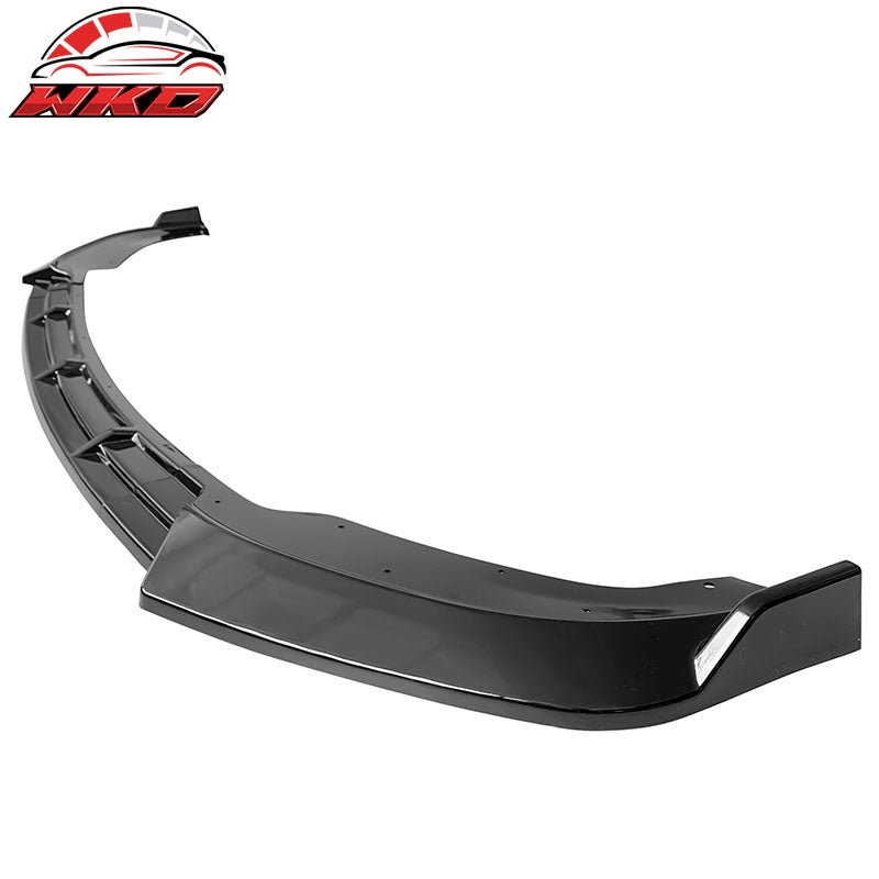 Fits 10-13 Infiniti G37 Sedan IKON Style 3PC Front Bumper Spoiler PP Gloss Black