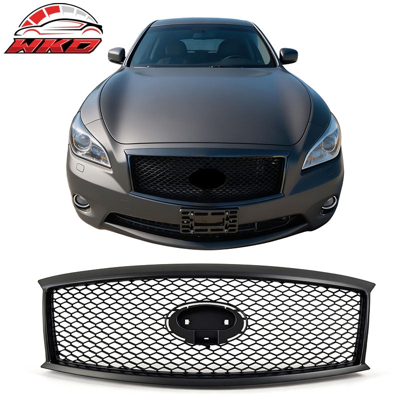 Wholesale For 11-15 Infiniti M56 M35h M37 Q70 Matte Black Honeycomb Style Upper Grille ABS