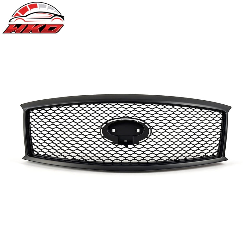For 11-15 Infiniti M56 M35h M37 Q70 Matte Black Honeycomb Style Upper Grille ABS