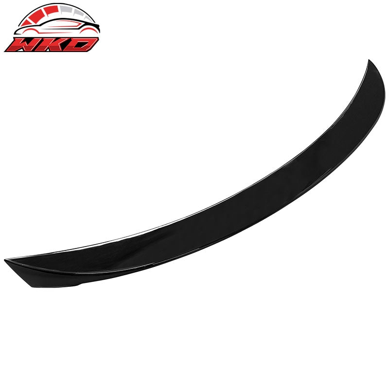 Fits 14-24 Infiniti Q50 AS Style Rear Trunk Spoiler Wing Lip Gloss Black ABS