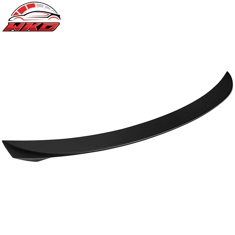 Fits 14-24 Infiniti Q50 AS Style Rear Trunk Spoiler Wing Lip Matte Black ABS