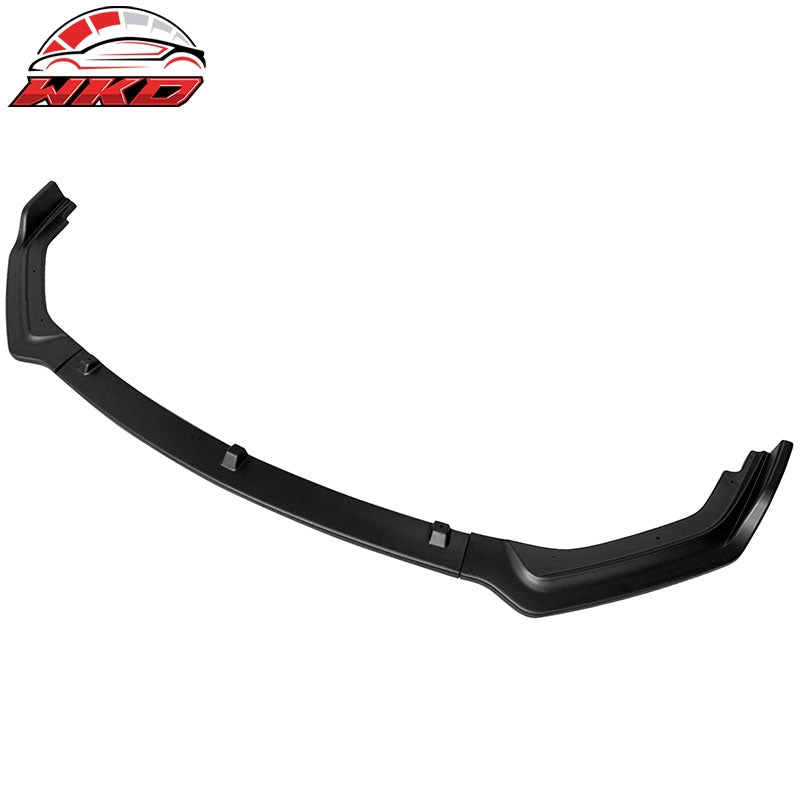 Fits 18-24 Infiniti Q50 Base Premium 3PC Front Bumper Lip Spoiler PP Matte Black