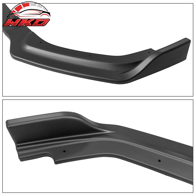 Fits 18-24 Infiniti Q50 Base Premium 3PC Front Bumper Lip Spoiler PP Matte Black