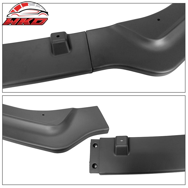 Fits 18-24 Infiniti Q50 Base Premium 3PC Front Bumper Lip Spoiler PP Matte Black