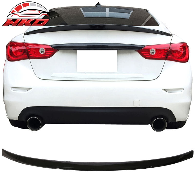 Wholesale 14-24 Infiniti Q50 ER Eau Rouge Style Rear Trunk Spoiler Wing - Gloss Black