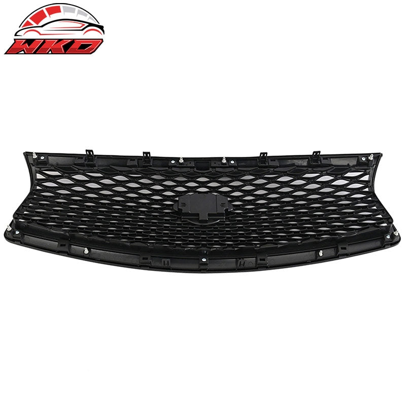 Fits 14-17 Infiniti Q50 Sedan Eau Rouge Concept Mesh Grille in GLOSS Black