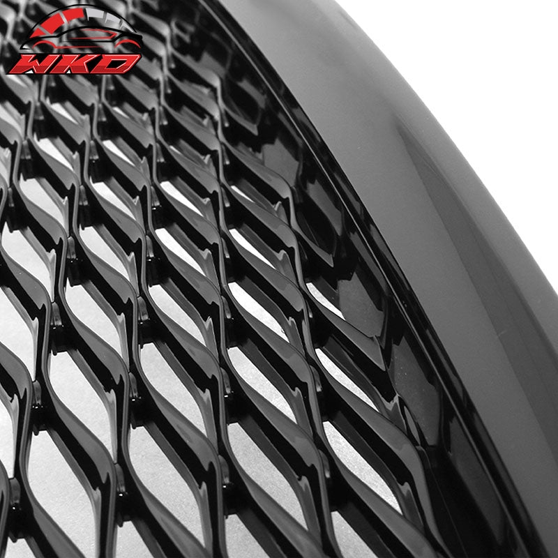 Fits 14-17 Infiniti Q50 Sedan Eau Rouge Concept Mesh Grille in GLOSS Black