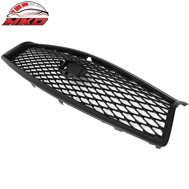 Fits 14-17 Infiniti Q50 Sedan Eau Rouge Concept Mesh Grille in MATTE Black