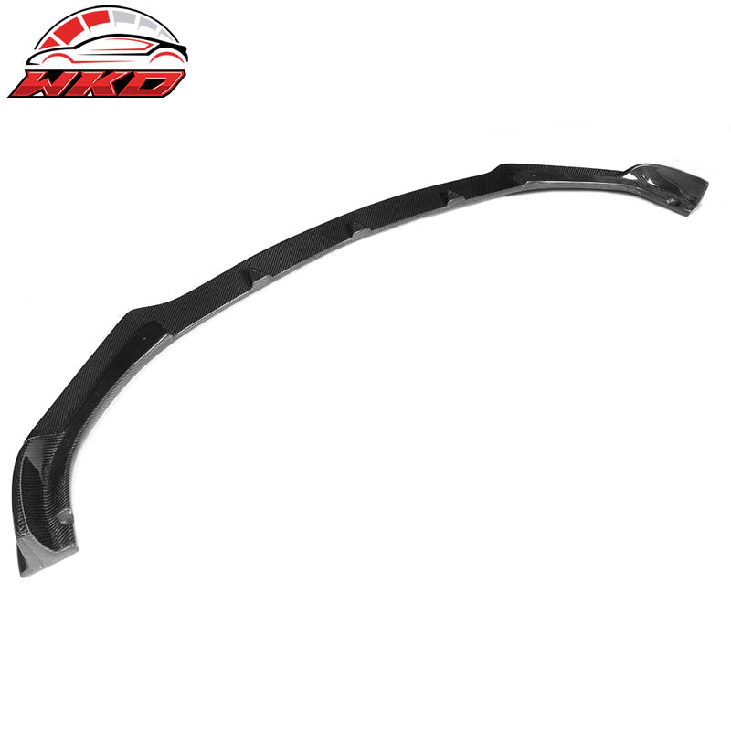 Fits 14-17 Infiniti Q50 V37 ST Style Front Bumper Lip - Matte Carbon Fiber