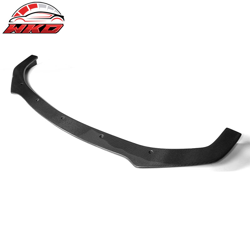 Fits 14-17 Infiniti Q50 V37 ST Style Front Bumper Lip - Matte Carbon Fiber