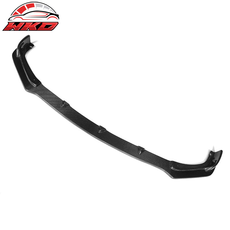 Fits 14-17 Infiniti Q50 V37 Base ST Front Bumper Lip Carbon Fiber